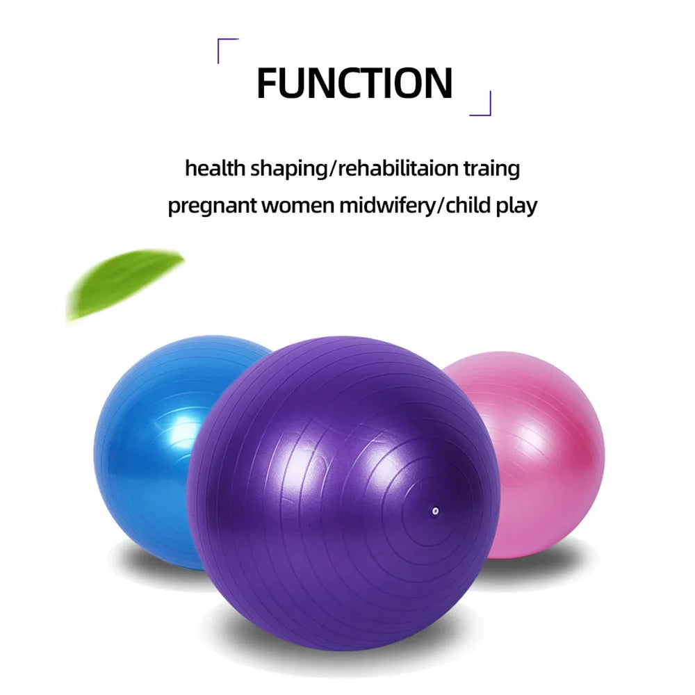 PVC Fitness Balls Yoga Ball Thickened Explosion-proof Home Gym Pilates Equipment Balance Ball