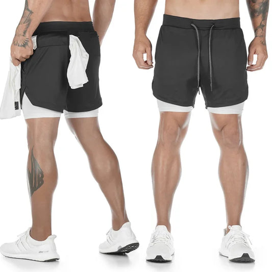 Jogging Sportswear 2 In 1 Beach Sport Shorts Quick Drying