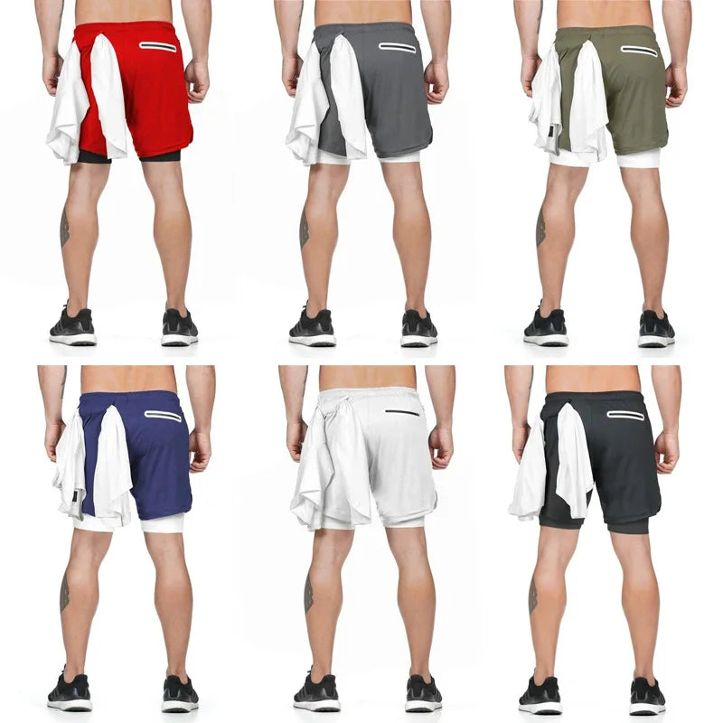 Double Layer Shorts Quick Drying Beach Sport Shorts