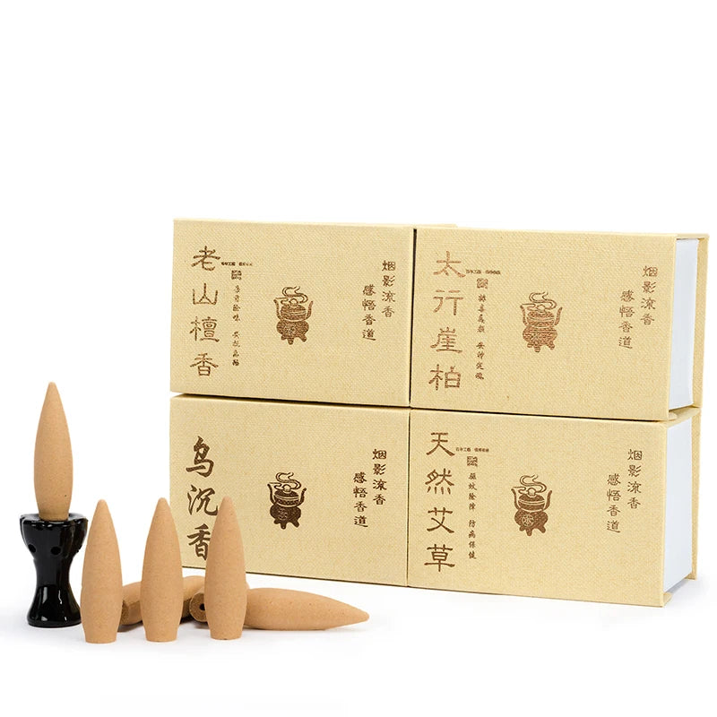 Natural Backflow Incense Cone Large Hollow Incense Handmade Lengthened Bullet Incense