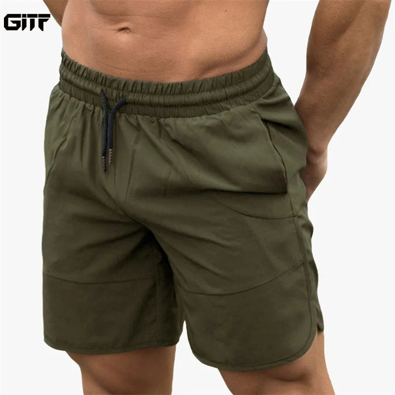 Quick Dry Fitness Bodybuilding Sweatpants Gym Sport Shorts Men Training Short Pants