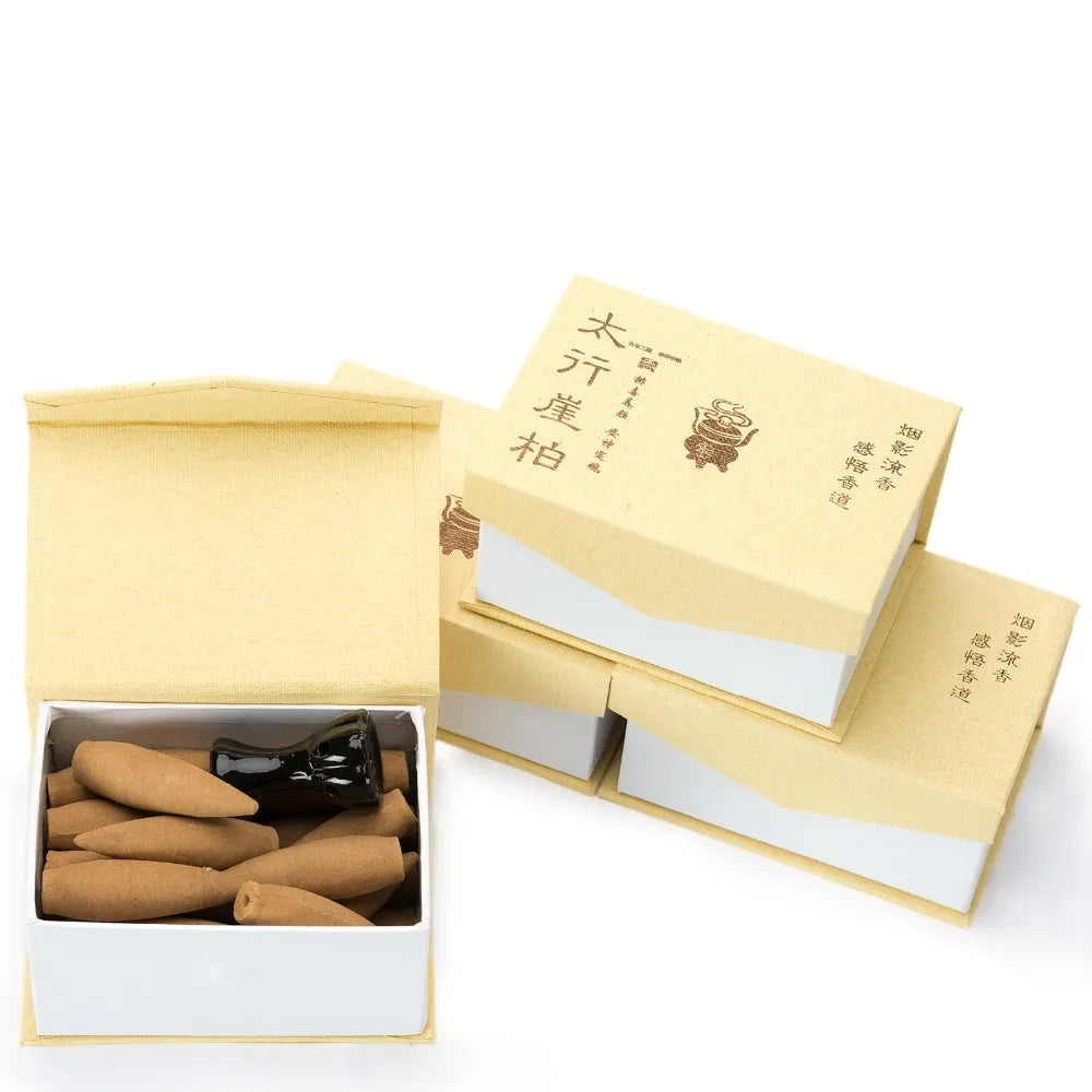 Natural Backflow Incense Cone Large Hollow Incense Handmade Lengthened Bullet Incense