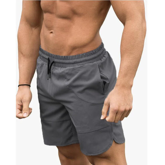 Plain Gym Shorts Men Quick Dry slim fit