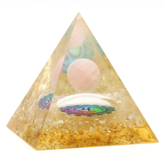 Natural Stone Orgonite Gem Pyramid Crystal Healing Reiki Chakra Meditation