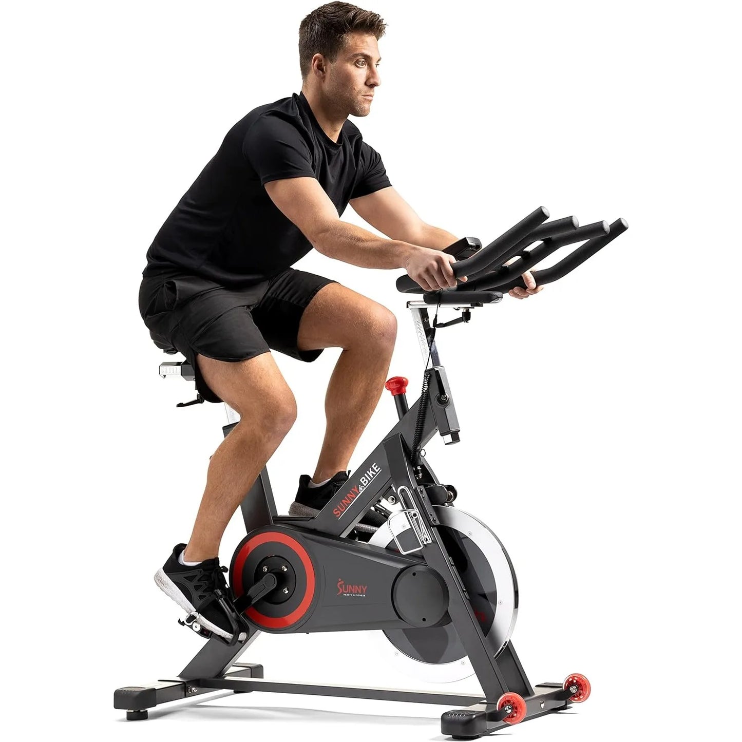 Premium Magnetic Belt Drive Indoor Cycling Stationary Exercise Bikes with Optional SunnyFit App Enhanced Bluetooth Connectivity