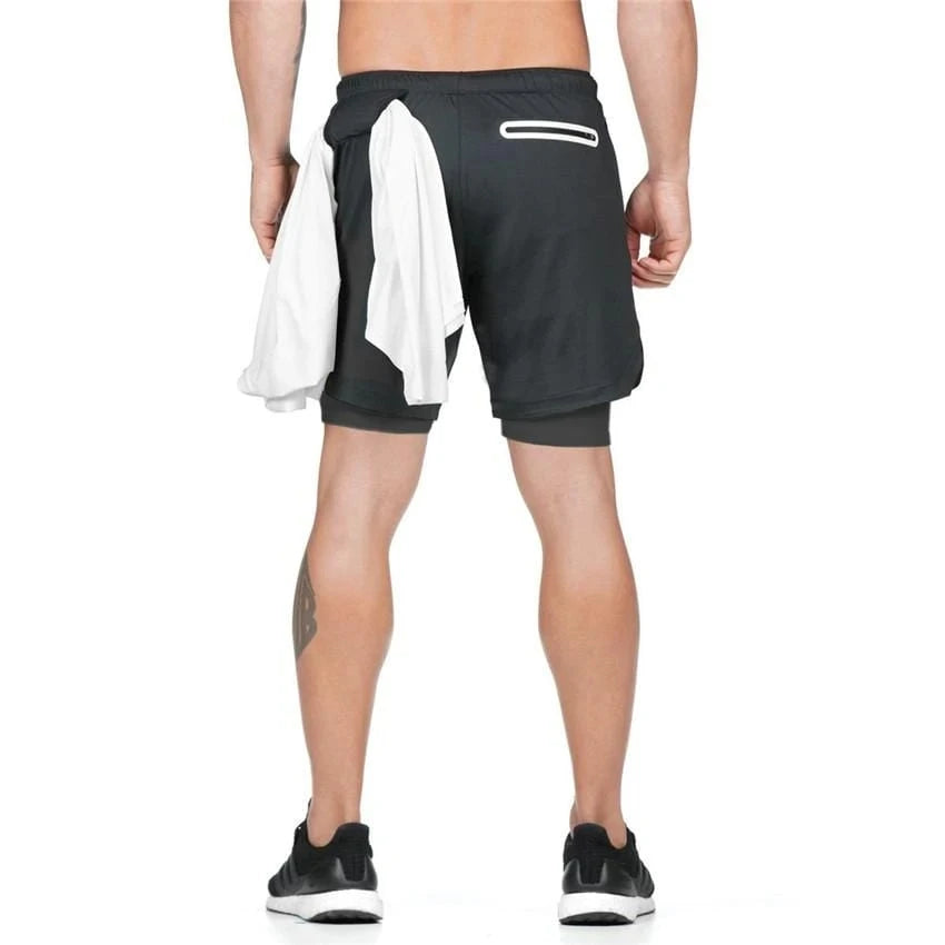 Double Layer Shorts Quick Drying Beach Sport Shorts