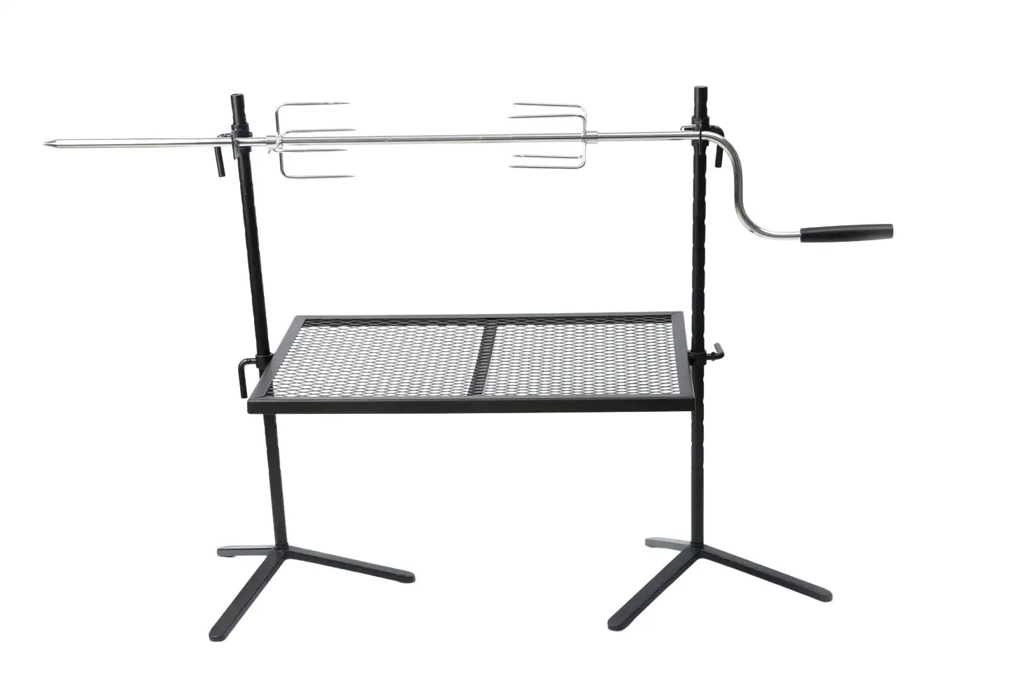 Heavy Duty Adjustable Outdoor Camping Rotisserie Grill, Steel