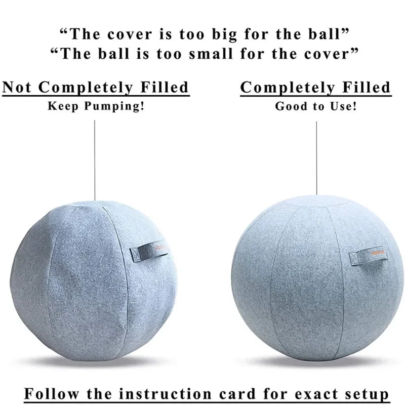 Premium Yoga Ball Protective Cover Gym Workout Balance Ball Cover 55/65/75/85cm