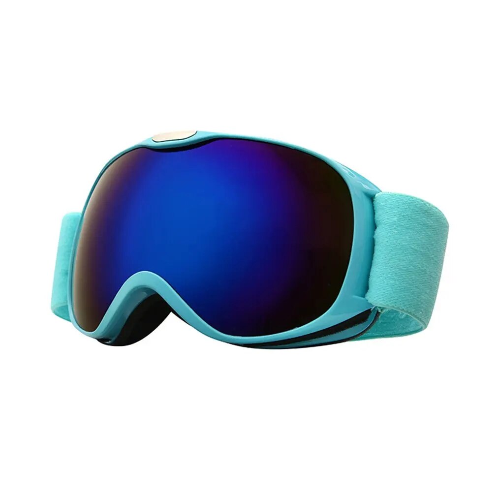 Children Ski Goggles Anti-fog Double Layer Magnetic Film Goggle