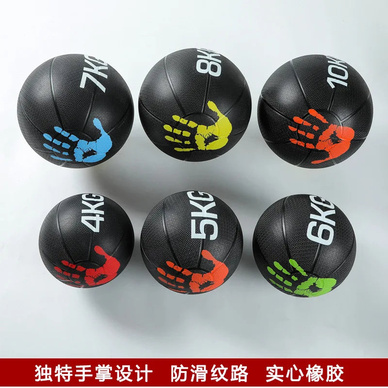 Gravity Ball 10kg Exercise Balance Ball Palm Design Solid Rubber Fitness Ball