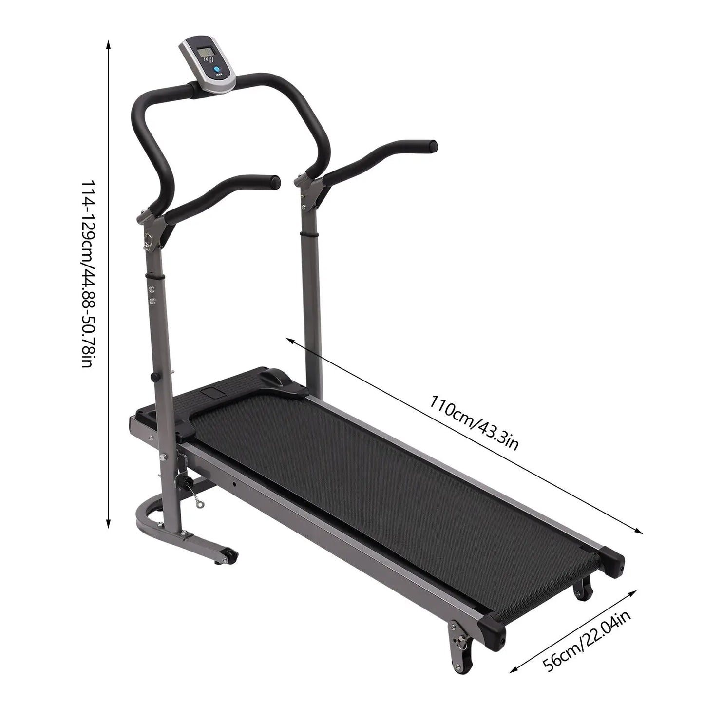 Electric Folding Treadmill with Incline Portable Running Exercise