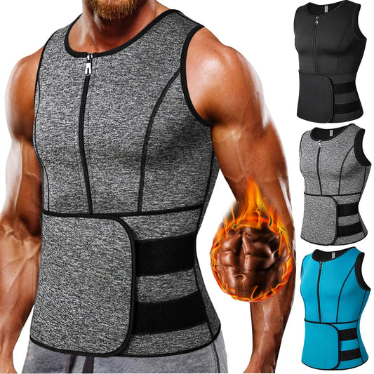 Neoprene Men's Shapers Sweat Vest Trainer Vest Adjustable