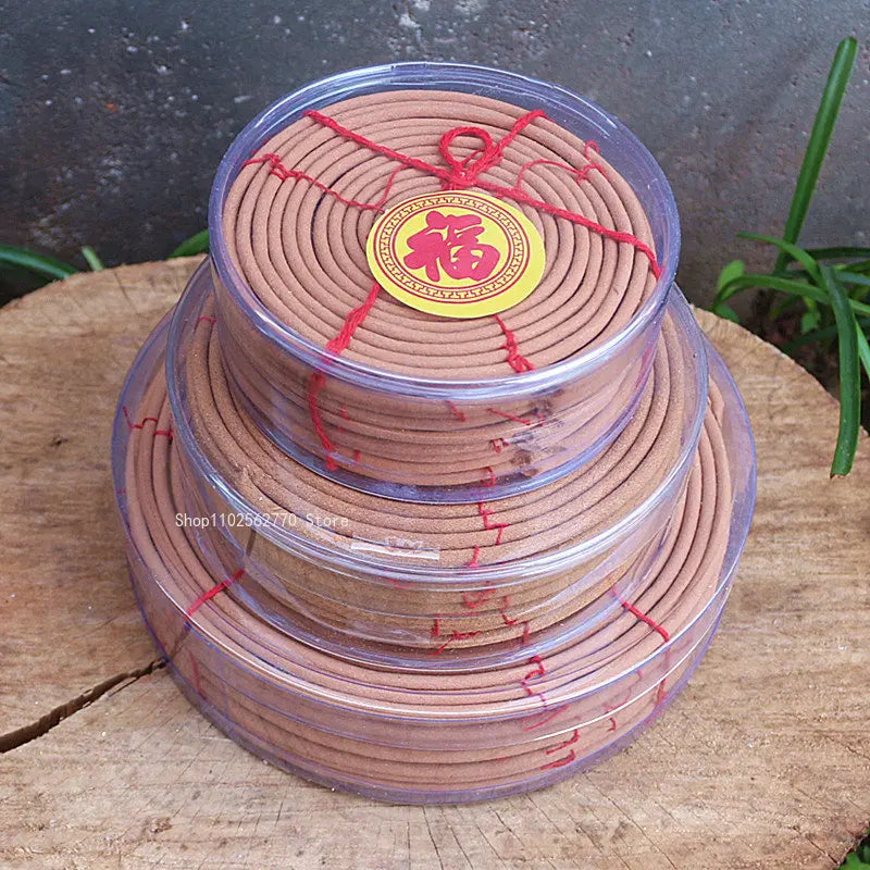 12/24/48 Hours Threading Tower Incense Pan Incense Natural Sandalwood