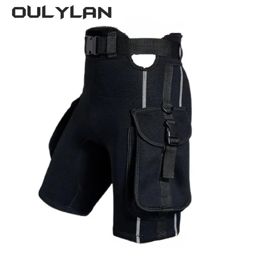 Men Submersible Pocket Pants Submersible Leg Bag Bags Bandage Pants