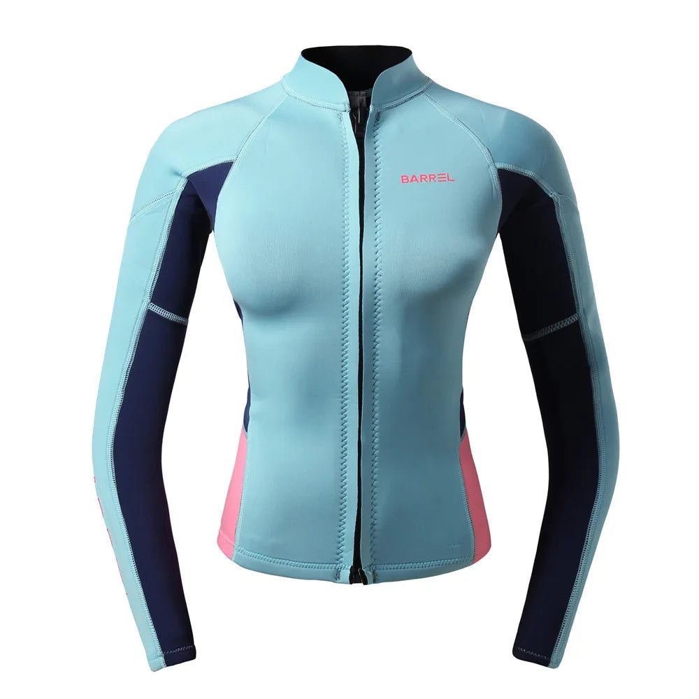 Wet Suit Diving Suit 2MM Women Wetsuit Split Long Sleeved Top Kitesurf Surf Surfing Spearfishing