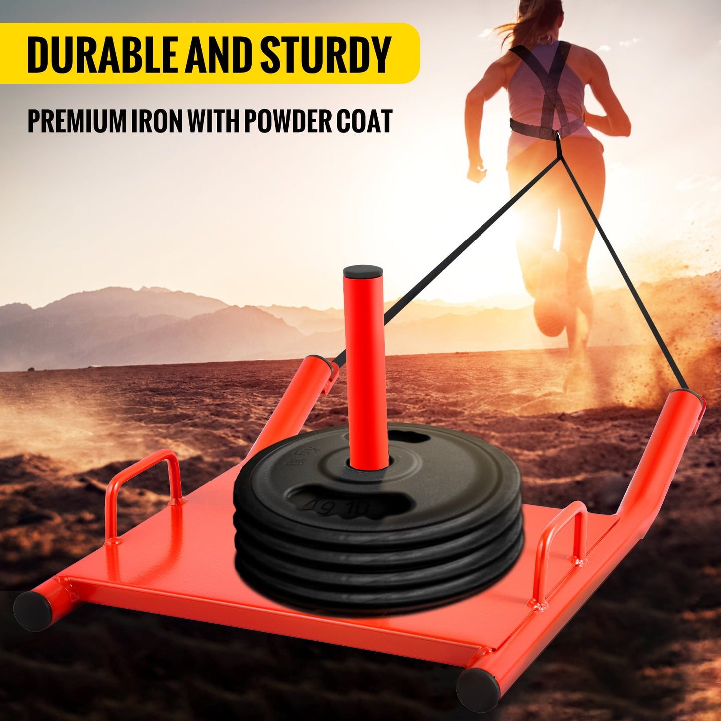 VEVOR Weight Sled Push Pull Heavy Sled Drag