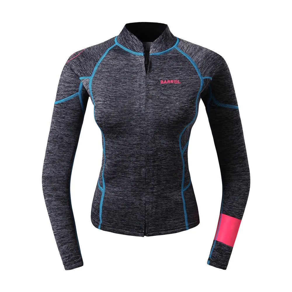 Wet Suit Diving Suit 2MM Women Wetsuit Split Long Sleeved Top Kitesurf Surf Surfing Spearfishing