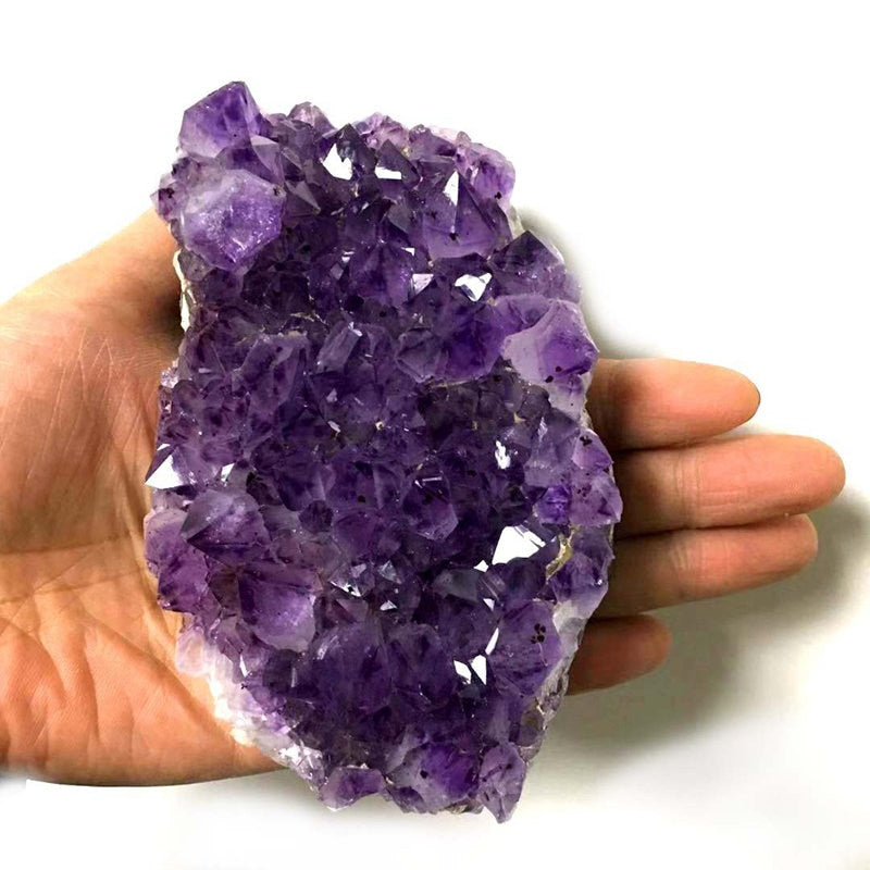 Natural Raw Brazilian Amethyst Quartz Crystal Cluster Geode Healing Stones Specimen Home Decoration