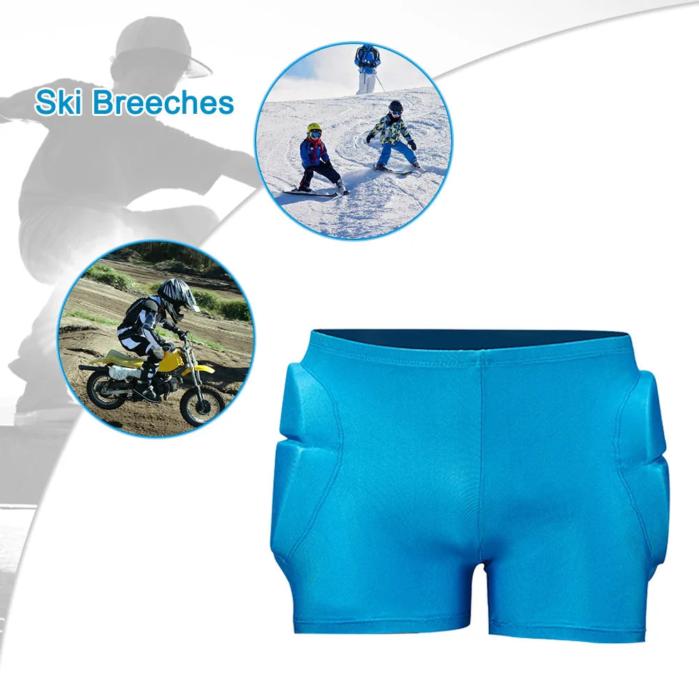 Hips Protector Thick Padded Cushions Shorts Shock Absorb Hip Butt Protector for Boy Girls