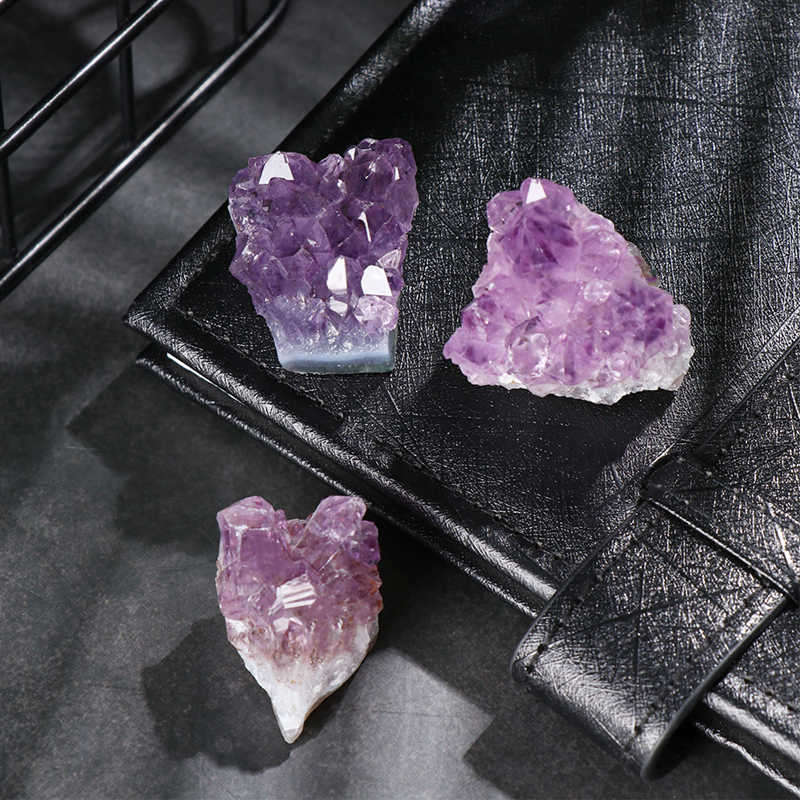 10-20g Natural Brazilian Amethyst Quartz Crystal Cluster Geode Healing Stones Specimen Home Decor