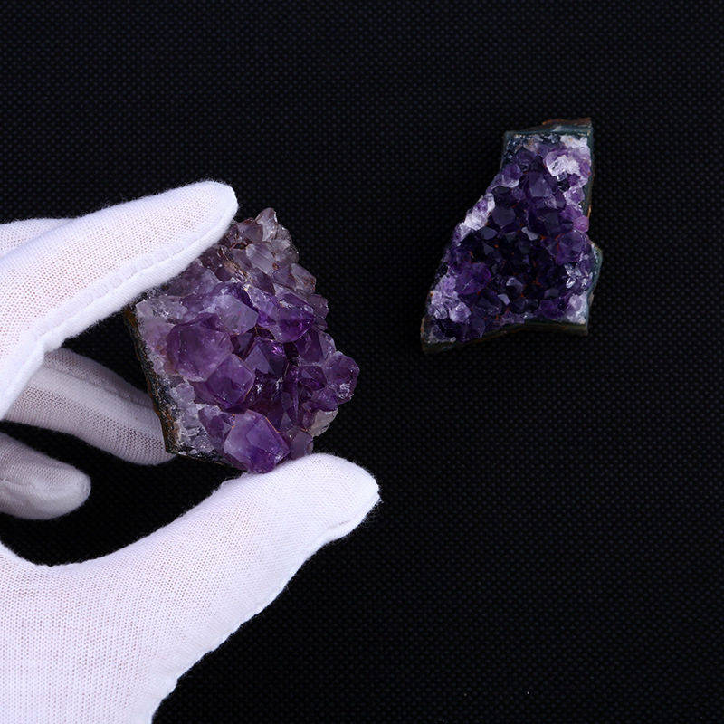 10-20g Natural Brazilian Amethyst Quartz Crystal Cluster Geode Healing Stones Specimen Home Decor