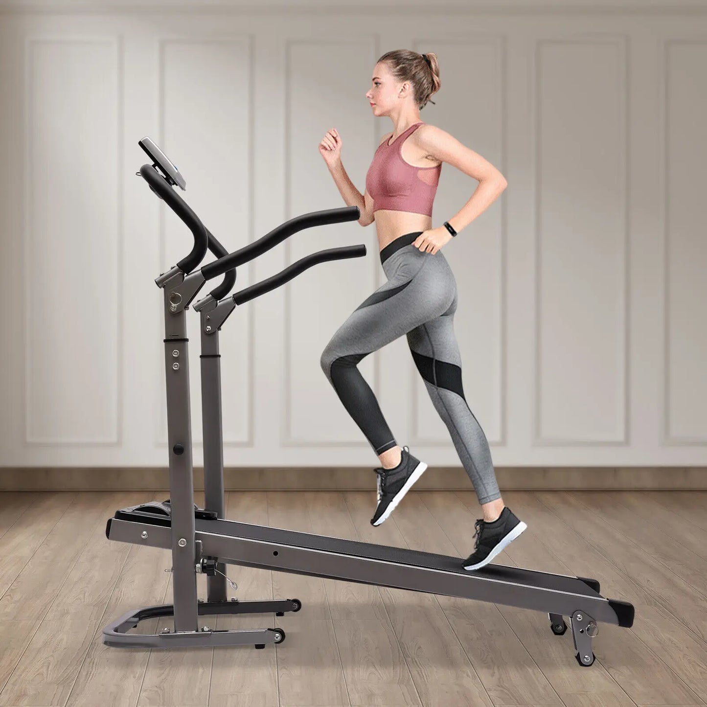 Electric Folding Treadmill with Incline Portable Running Exercise