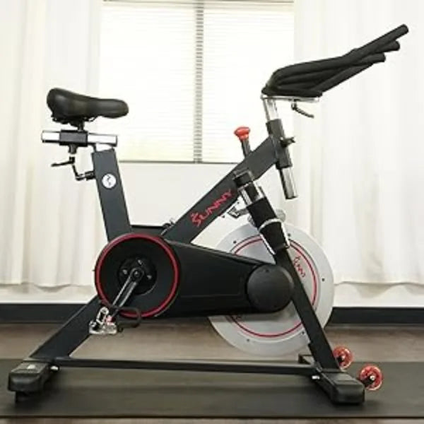 Premium Magnetic Belt Drive Indoor Cycling Stationary Exercise Bikes with Optional SunnyFit App Enhanced Bluetooth Connectivity