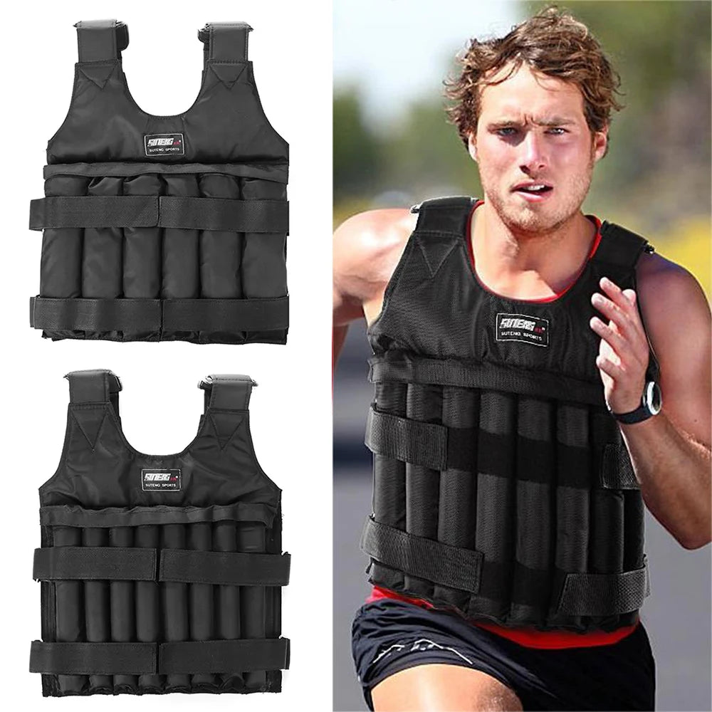 Weight Vest Jacket Sand Clothing for Training 3/15/20/35/50kg Load