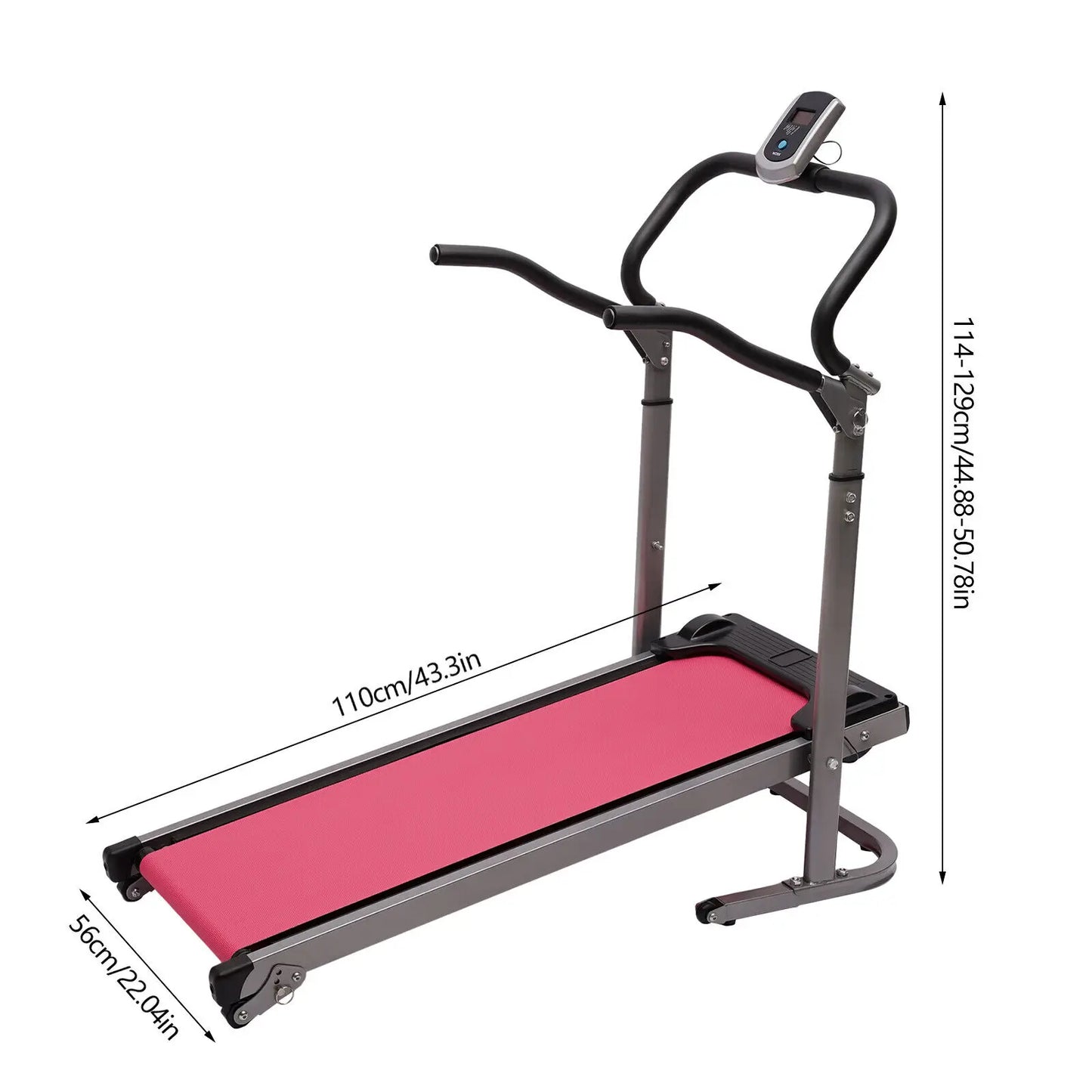 Electric Folding Treadmill with Incline Portable Running Exercise