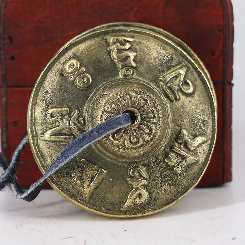 Tibetan Tingsha Cymbals Portable Meditation Chime Bells Mental Health Relief