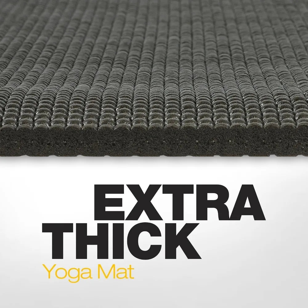 Extra Large Yoga Mat 8mm Extra Thick, Durable, Comfortable, Non-Slip & Odorless