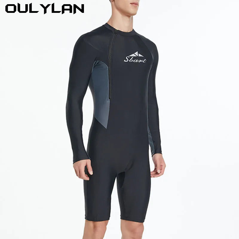 Diving Surfing Wetsuit for Men Long Sleeved Diving Suit Swimsuit Anti-scratch Cold Proof Swimwear