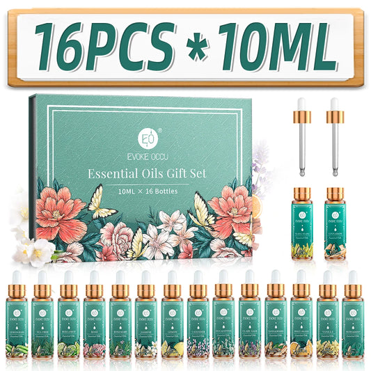 16 Set Pure Essential oils, 100% Nature Undiluted For Home Hotel Diffuser Humidifier