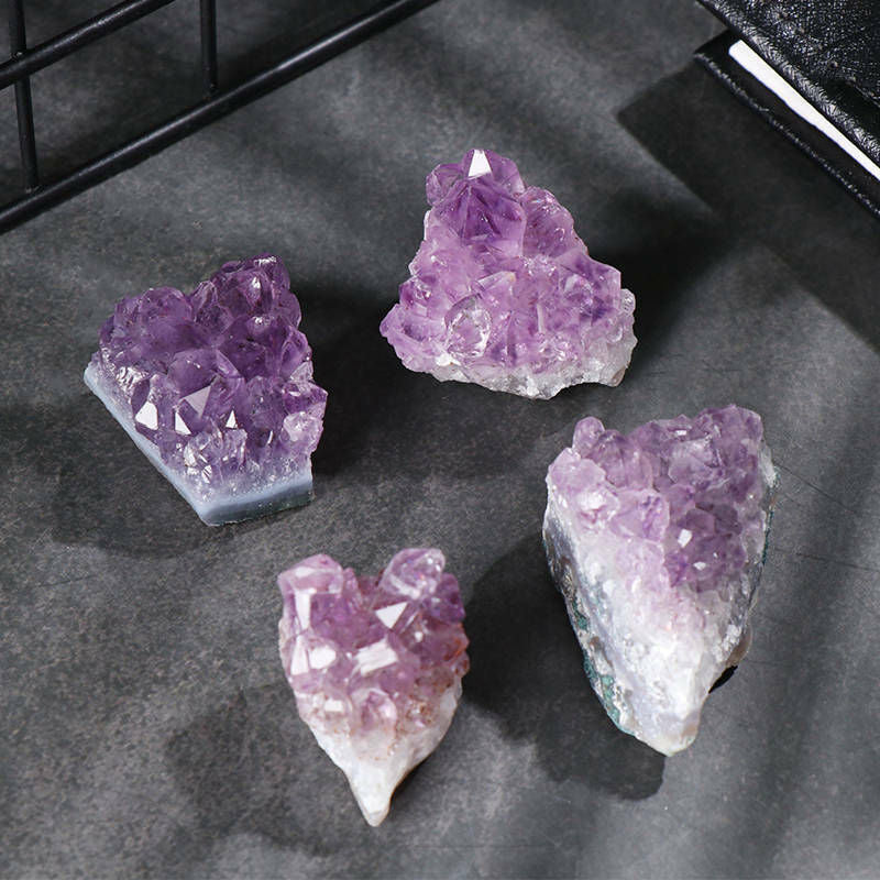 10-20g Natural Brazilian Amethyst Quartz Crystal Cluster Geode Healing Stones Specimen Home Decor