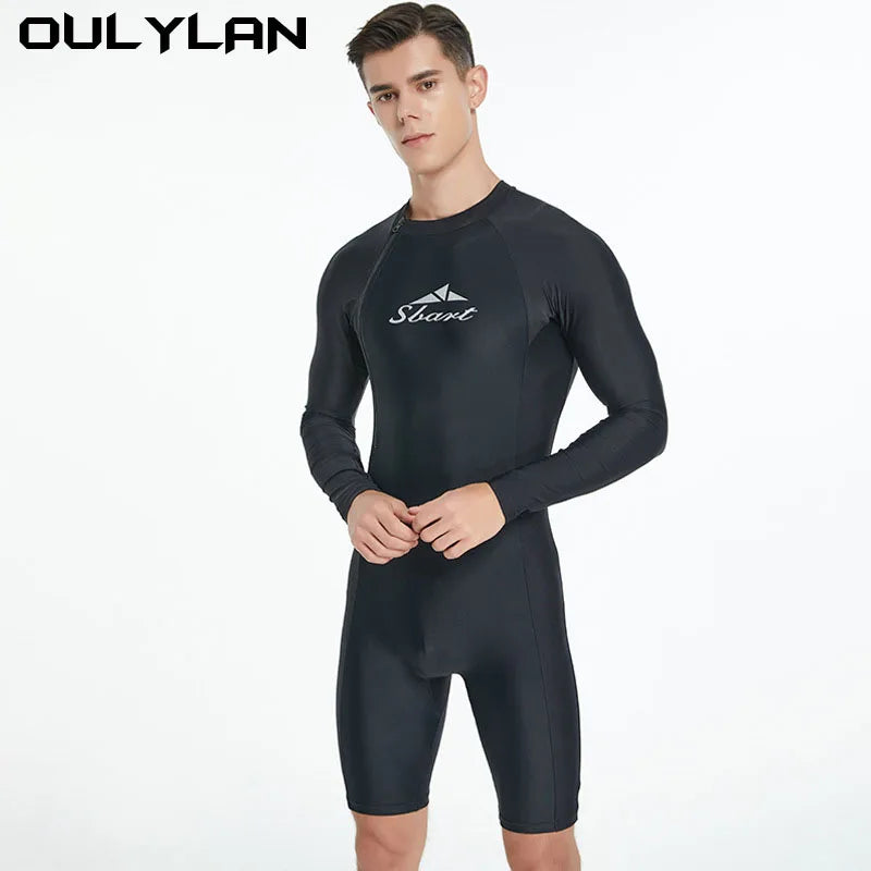 Diving Surfing Wetsuit for Men Long Sleeved Diving Suit Swimsuit Anti-scratch Cold Proof Swimwear