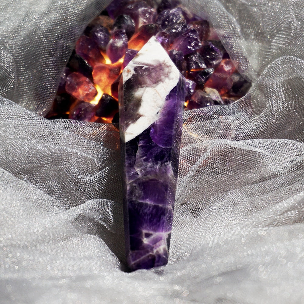 Natural Amethyst Crystal and Stones Healing Decoration Home Ornaments