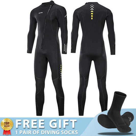 3MM Neoprene Wetsuit Surf Scuba Diving Suit Underwater Fishing Spearfishing Kitesurf Swimwear