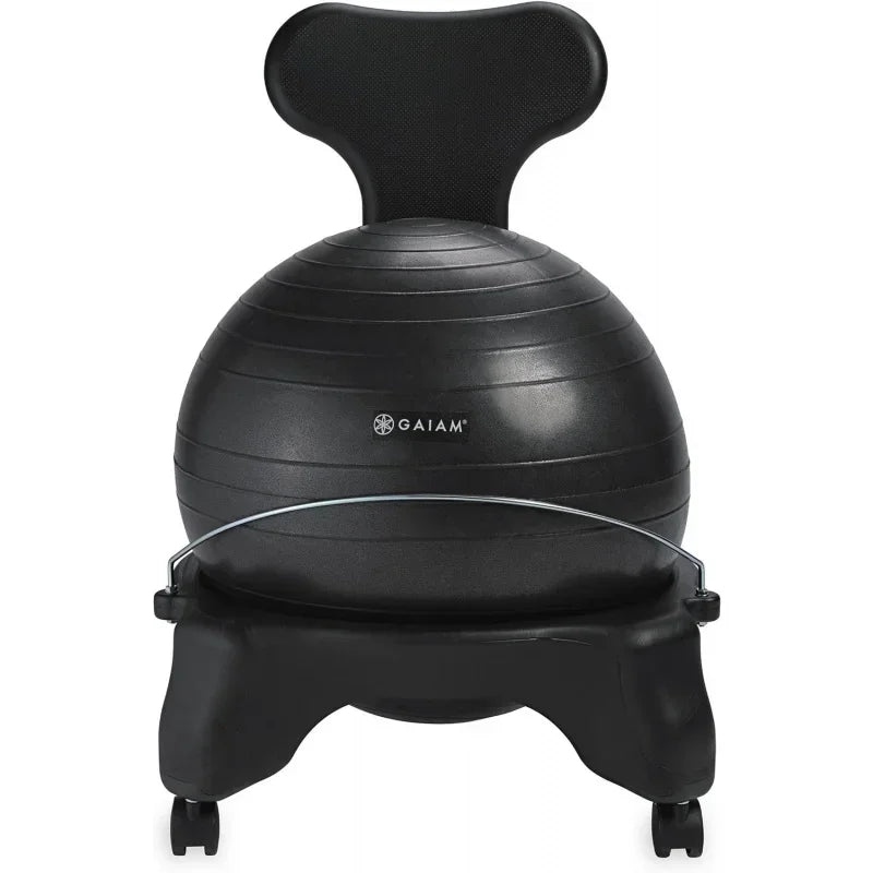 Classic Balance Ball Chair – Exercise Stability Yoga Ball Premium Ergonomic Chair