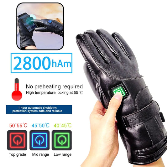 Waterproof Heated Rechargeable Gloves Electric Heated Thermal Gloves